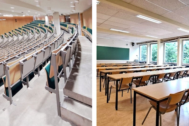 Photo d'un auditoire et d'une salle de séminaire