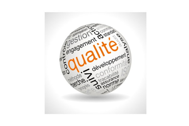 Sphère-nuage de mots autour de la qualité