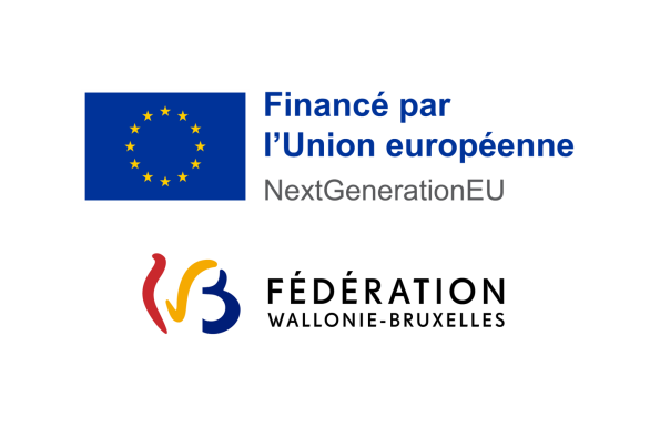 Logos NextGenerationEU et FWB