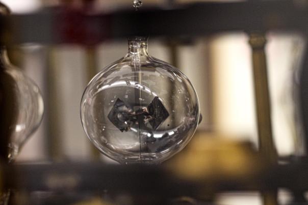 Instrument sous vitrine