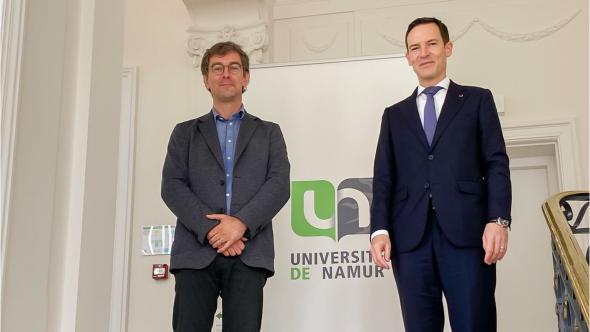 Ambassadeur du Luxembourg et Jeroen Darquennes