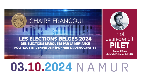 Affiche chaire Francqui 2024 - JB Pilet