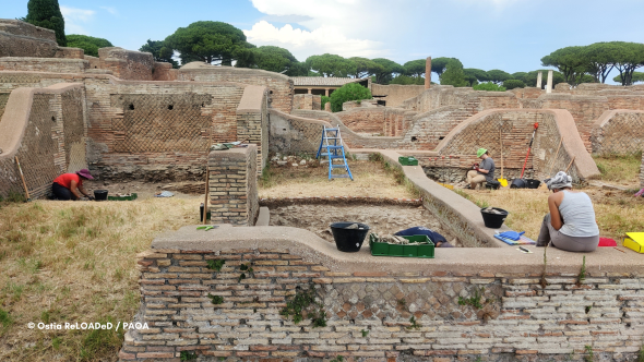 Chantier école sur le site de Rome - Ostia