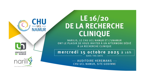 Affiche annonce du 16/20 de la recherche clinique du 15/10/2025