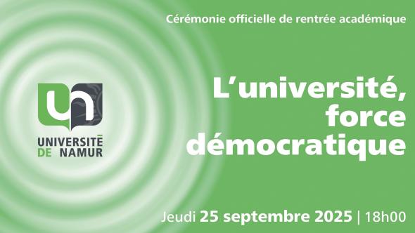 Cérémonie officielle de rentrée académique : "L'Université, force démocratique"
