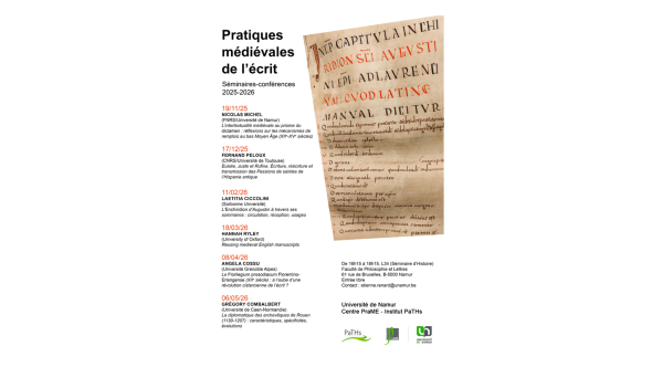 Affiche des Séminaires PaTHs-Prame 2025-2026