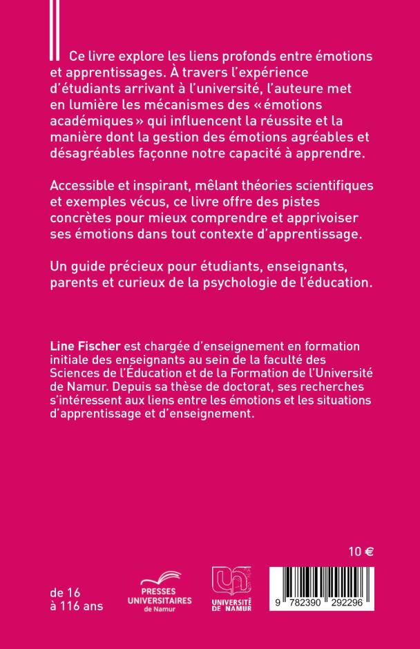 4e de couverture "Les émotions, carburant secret de nos apprentissages ?"