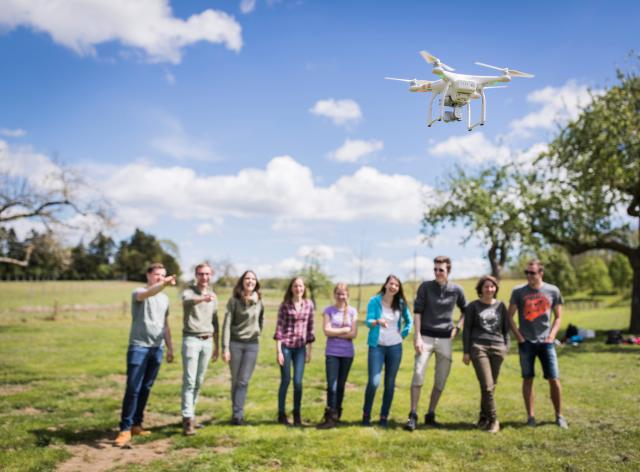 étudiants en TP à Haugimont