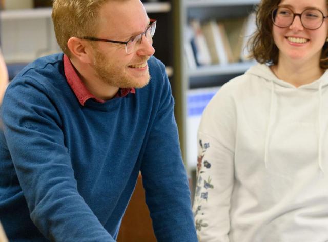 Etudiants et professeur