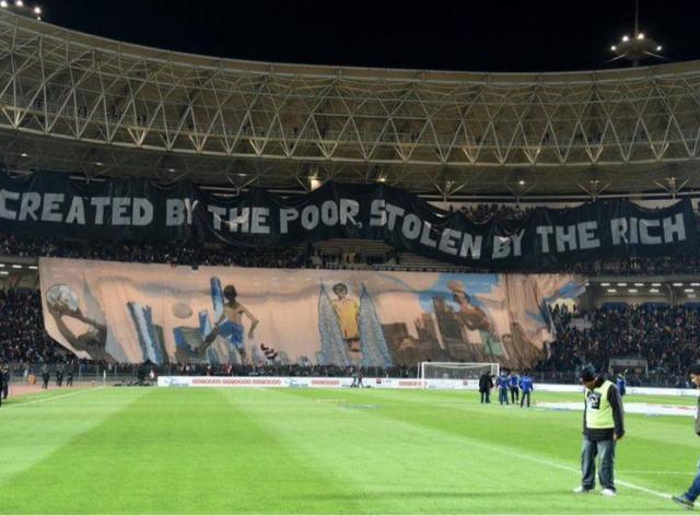 "Created by the poor, stolen by the rich"