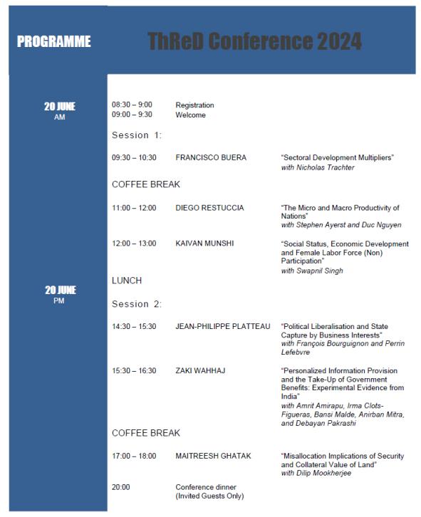 Programme ThReD part 1