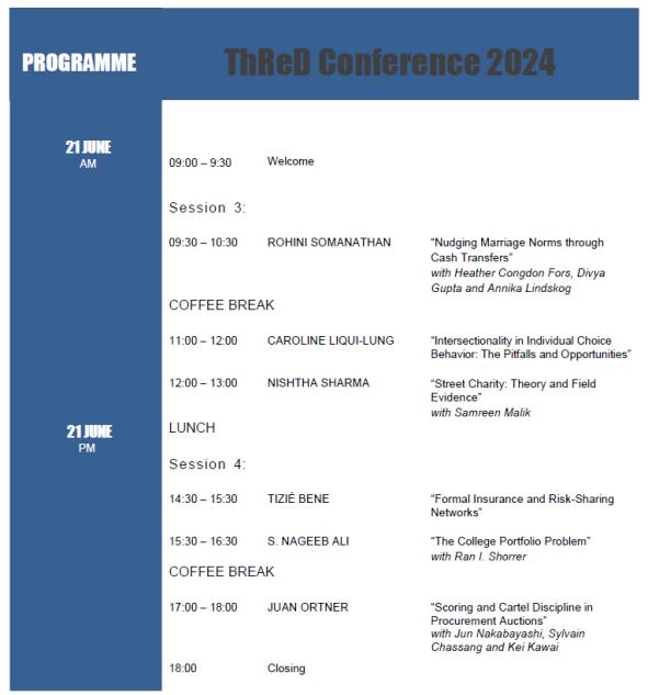 Programme ThReD part 2