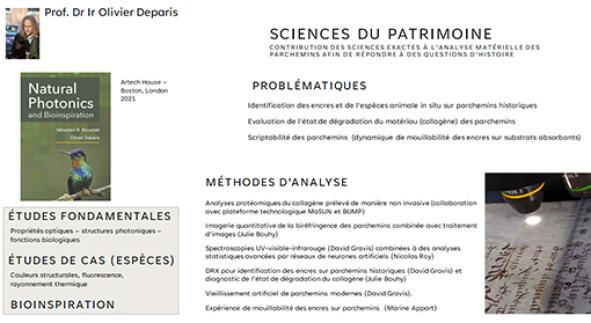 Travaux de Olivier Deparis