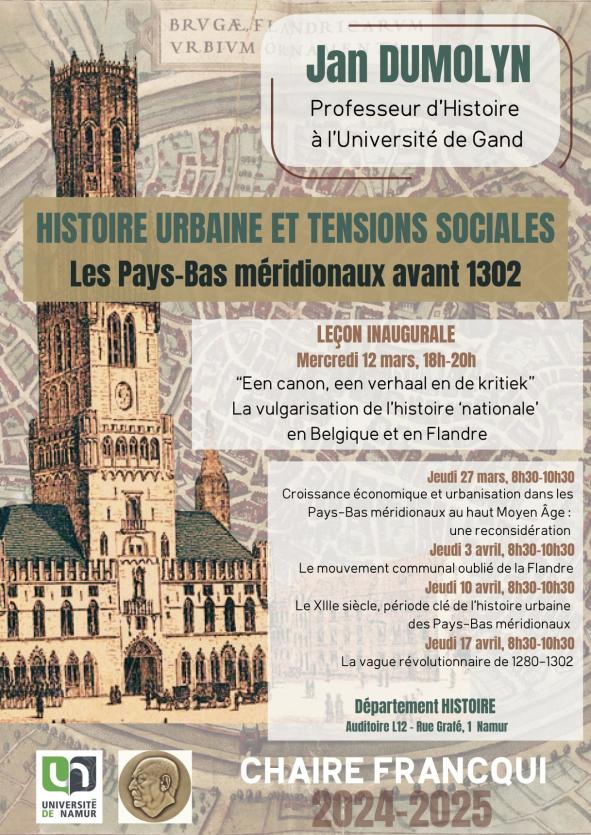 Visuel de la Chaire Francqui 2025 en Histoire 