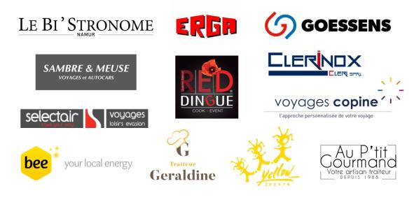 Logos des sponsors UNamur pour le Télévie 2025 