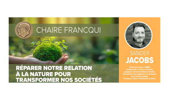Chaire Francqui 2025-2026 en Faculté des sciences