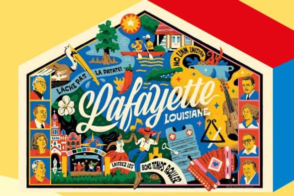 Illustration sur Lafayette (Louisiane)