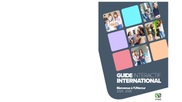 Couverture du guide international interactif de l'UNamur