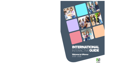 UNamur international interactive guide cover