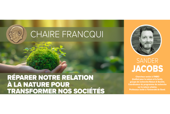 Chaire Francqui 2025-2026 en Faculté des sciences