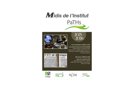Affiche des midis PaTHs 2025-2026
