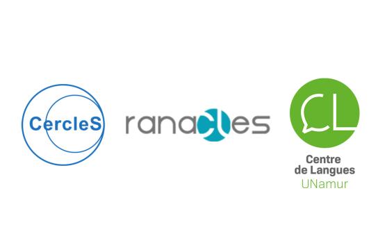 Logo des partenaires de la formation CercleS 2026 : CercleS - Centre de Langues de l'UNamur - Ranacles
