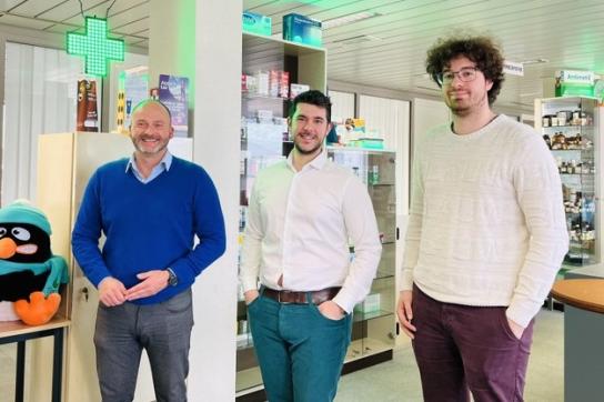 Photo - De gauche à droite: Jean-Michel Dogné, Romain Siriez et Constant Gillot