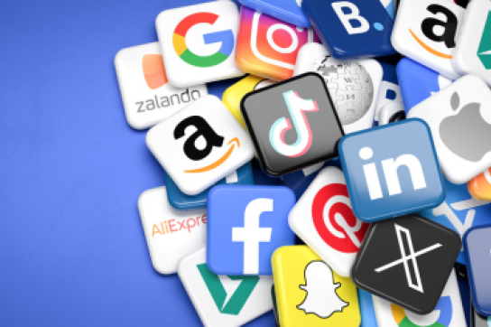 tas d'icône d'applications diverses