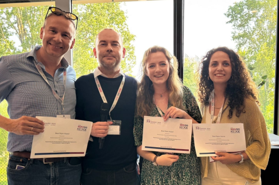 Réception du prix "Best paper Award"