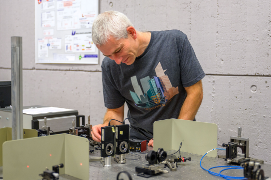 Yves Caudano, physicien impliqué dans le projet de recherche Artemis