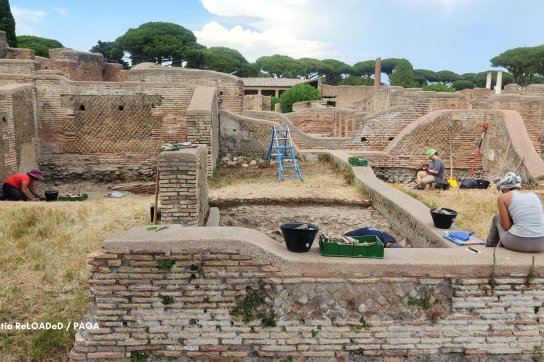 Chantier école sur le site de Rome - Ostia