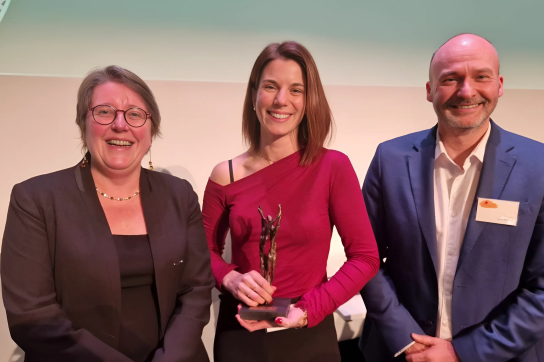 Annick Castiaux Rectrice, Charlotte Beaudart et Jean-Michel Dogné